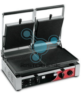 Piastra Per Panini Professionale KuKoo - Griglia Rigata E Liscia, 2200W - Foto 6