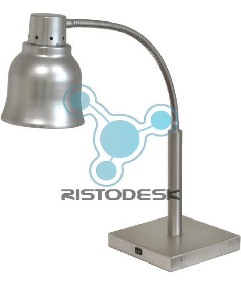 Lampada Riscaldante Per Alimenti - Altezza Regolabile 60-180 Cm, Diametro 19/25/29 Cm, Potenza 250W, Per Ristoranti E Buffet